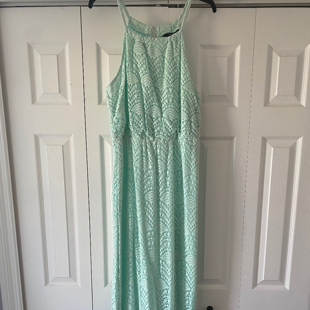 Sharagano Macrame Maxi Dress